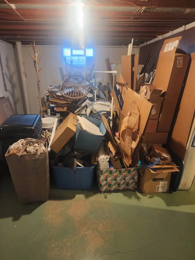 Roll-off dumpster container at job site for Construction Dumpster Rental in Franconia